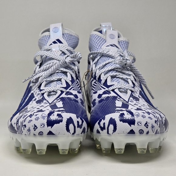 adidas Freak 23 7v7 SMU Football Cleats White Blue GW4167 Men's Size 12 New - Picture 8 of 12
